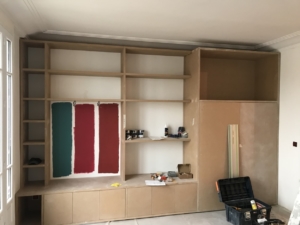 Le salon pendant les travaux Appartement 125 m² Asnières sur Seine 2