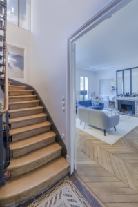 Escalier après travaux, appartement de 180m2